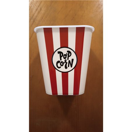 Balvi Bol Palomitas Popcorn Retro Color Rojo Bol para Palomitas con Capacidad para 3L Plástico PP 18x