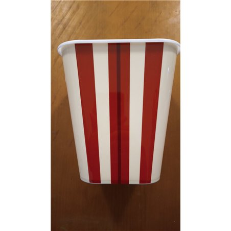 Balvi Bol Palomitas Popcorn Retro Color Rojo Bol para Palomitas con Capacidad para 3L Plástico PP 18x