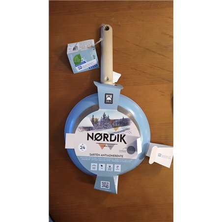 BRA Nordik Sartén 18 cm, aluminio forjado con antiadherente, apta para todo tipo de cocinas incluida inducción