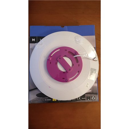 M Ledme - Plafon LED Techo 30W, Lámpara Techo para Baño IP44, 3.000 lúmenes, Color Luz Neutra (4500K) para Baño, Cocina, Balcón,