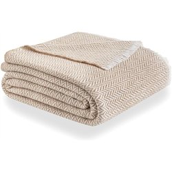 Todocama - Manta de algodón Extra Suave, Cuatro Estaciones, Colcha Multiusos sofá, Plaid para Cama, Manta Foulard, cubrecama, cu