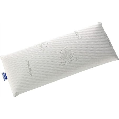 Todocama - Almohada viscoelástica, 80 cm núcleo Compacto. Doble Funda con Cremallera. Tejido Aloe Vera. Termorregulable adaptabi