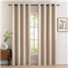 MIULEE Cortinas Opacas Beige 2 Piezas