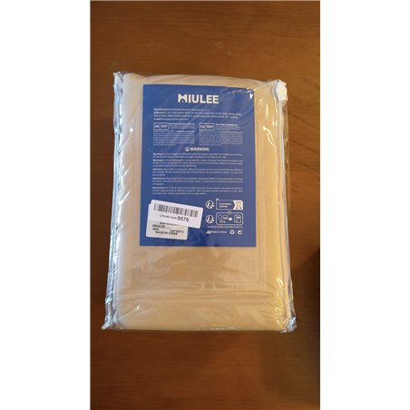 MIULEE Cortinas Opacas Beige 2 Piezas