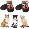 4 Piezas Protector de la Pata de Las Botas del Perro,Botas para Perros,Zapatos Impermeables para Perros con Correas Reflectantes