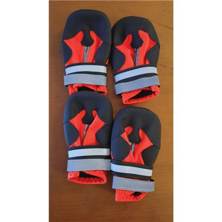 4 Piezas Protector de la Pata de Las Botas del Perro,Botas para Perros,Zapatos Impermeables para Perros con Correas Reflectantes