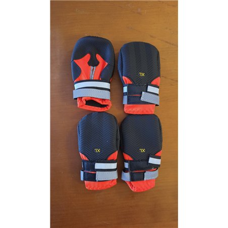 4 Piezas Protector de la Pata de Las Botas del Perro,Botas para Perros,Zapatos Impermeables para Perros con Correas Reflectantes
