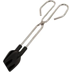Fackelmann Tenacillas de Cocina con Palas de Nylon, Pinzas Largas de Precisión para Carne, Pescado, Jamón, Barbacoa, Ensalada y 