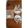 Set de 2 Platos de Acero Inoxidable 304 con Ventosa para Bebé, Platos Divididos Antideslizantes Sin BPA, con 2 Cucharas, 2 Tened