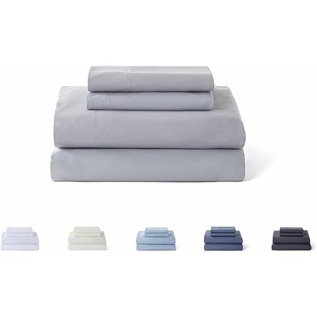 Todocama – Juego de Sábanas de 4 Piezas - 5003 - Sábana Bajera Ajustable - Encimera - Dos Fundas de Almohada de 50x80cm. (Cama 1