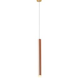 Candelabro De Oro Rosa Lámpara Colgante De Cristal con Una Sola Cabeza Lámpara Colgante Cilíndrica Astigmatismo Linterna Cocina 