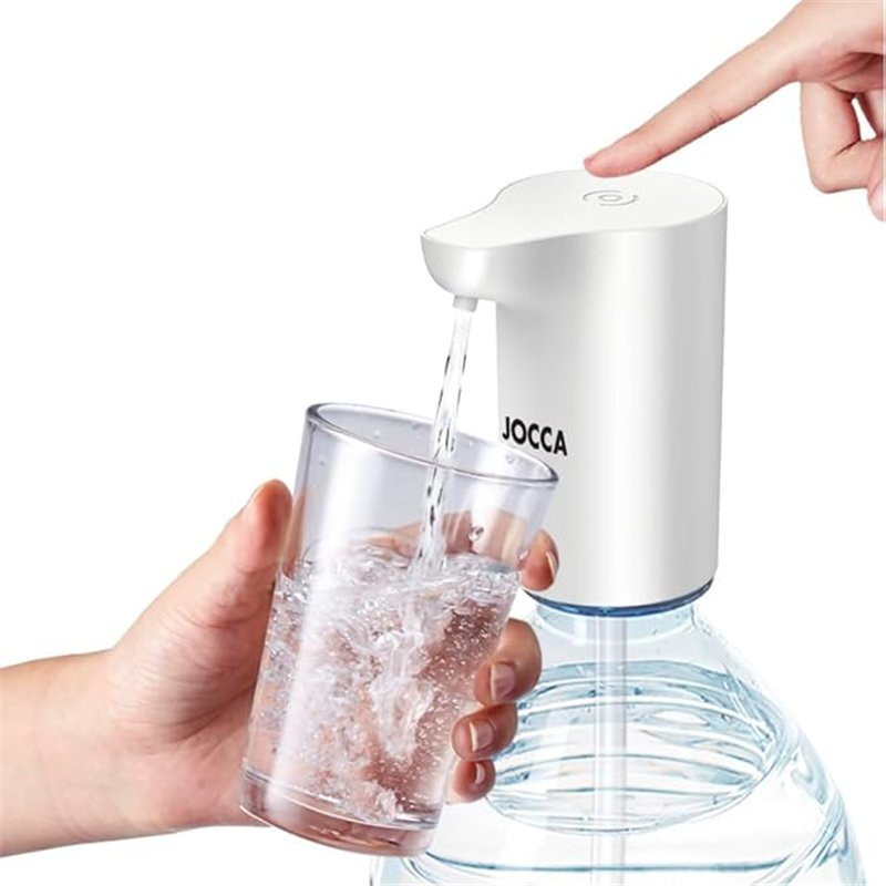 JOCCA - Dispensador de Agua para garrafas/Recargable/Bomba de Agua/Distribuidor de Agua/Automático/Garrafas, Botellas/Carga USB/