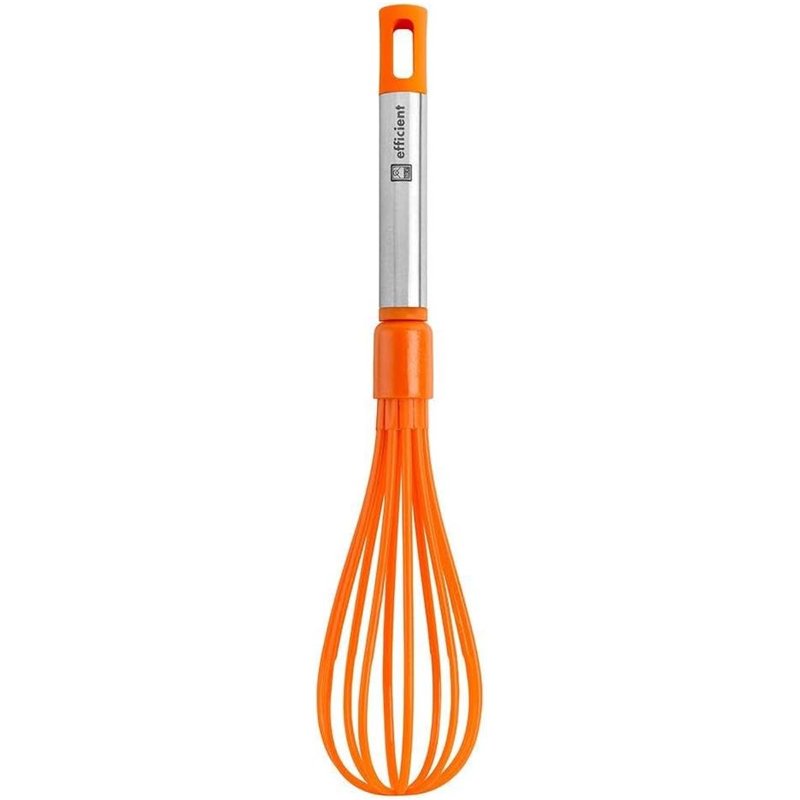 BRA Efficient Batidora de Cocina, Acero INOX, Nailon y Silicona, Naranja, 31 cm