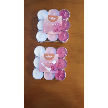 olsius - 36 Velas Votivas Perfumadas – Vainilla - Duración de Combustión de 3,5 Horas - Diámetro 38 mm - Extractos Naturales - C
