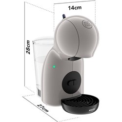 KRUPS Piccolo XS Taupe, Cafetera de cápsulas multibebida, ultracompacta, espresso de alta presión, compatible con cápsulas NESCA