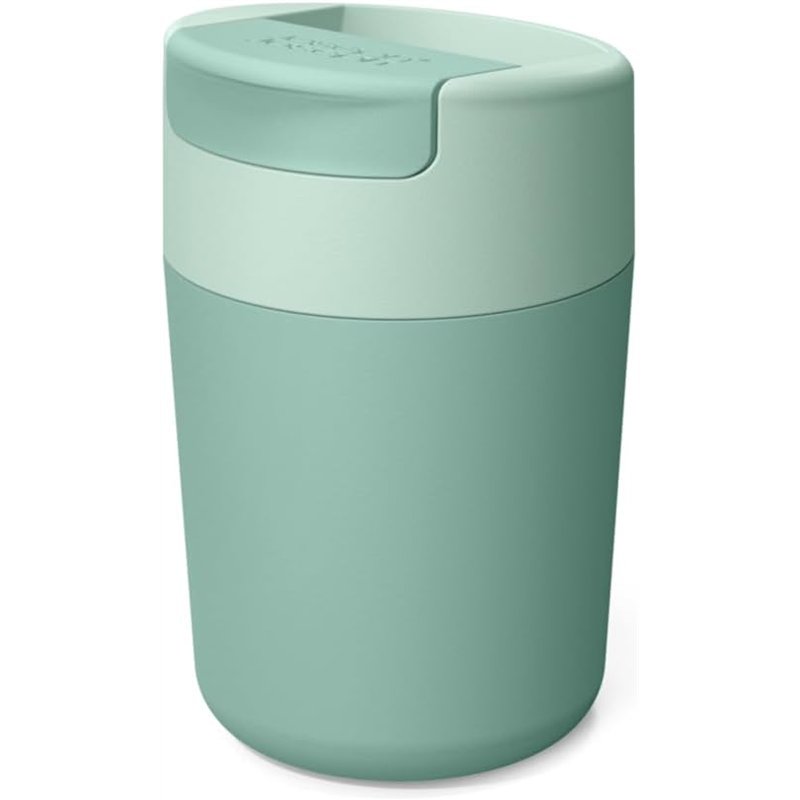 Joseph Joseph Sipp, Taza de Polipropileno para llevar café y té, Vaso termo con tapa, a prueba de fugas, sin BPA, 340 ml, Verde