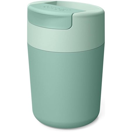 Joseph Joseph Sipp, Taza de Polipropileno para llevar café y té, Vaso termo con tapa, a prueba de fugas, sin BPA, 340 ml, Verde
