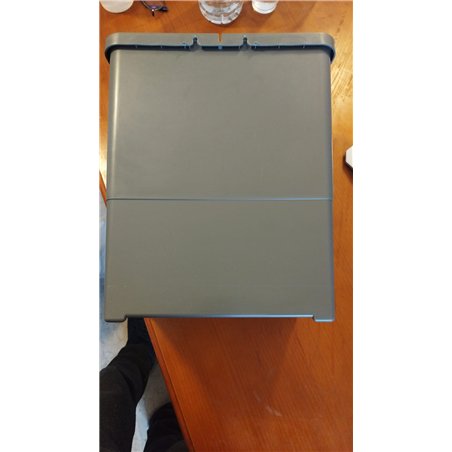 Elletipi Easy 2.0 PBD SP SG34 Cubo de basura de plástico reciclado, para cualquier entorno, capacidad de 18 litros con tapa. Fij