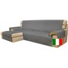 Moonange - Funda para Chaise Longue 3 Plazas - Asiento de 240 cm - Impermeable, Reversible y Antimanchas - Protector de Muebles 