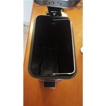 Beldray, acero inoxidable, Cubo de basura rectangular con pedal y tapa de cierre suave, 5 litros, LA041173SS, 5L