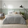 Muebles. Juego de edredón con Estampado de Cuadros Canberra - Doble - Neutro