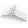 Perchas de Plástico Blanco, Pack 30 Unidades, Perchas Ligeras y duraderas, Percha con Ganchos para Ahorrar Espacio para, Ropa, T