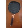 Zanetti, Parrilla de 20 x 20 cm, plancha de aluminio fundido a presión de gran espesor, placa grill apta para placas de inducció
