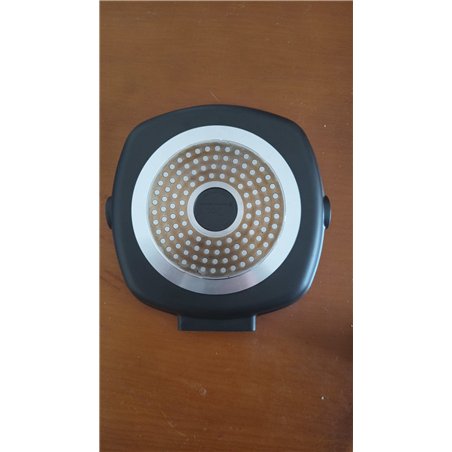 Zanetti, Parrilla de 20 x 20 cm, plancha de aluminio fundido a presión de gran espesor, placa grill apta para placas de inducció