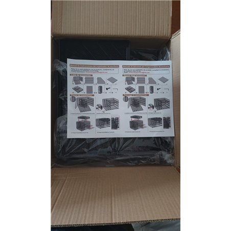 Organizador de Archivos de Escritorio de 5 niveles con cajón,Organizadoras escritorio multifuncionales con cajón adicional y 2 p
