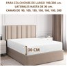 Sabana Bajera 135x200 Ajustable Algodón Transpirable | Bajera Cama 135 Cotton 100% 144 Hilos. | Sábana Bajera 100% Algodón |