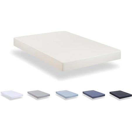 Todocama - Sábana Bajera Ajustable de Microfibra cepillada Extra Suave. (Cama 80 x 190/200cm, Beige)